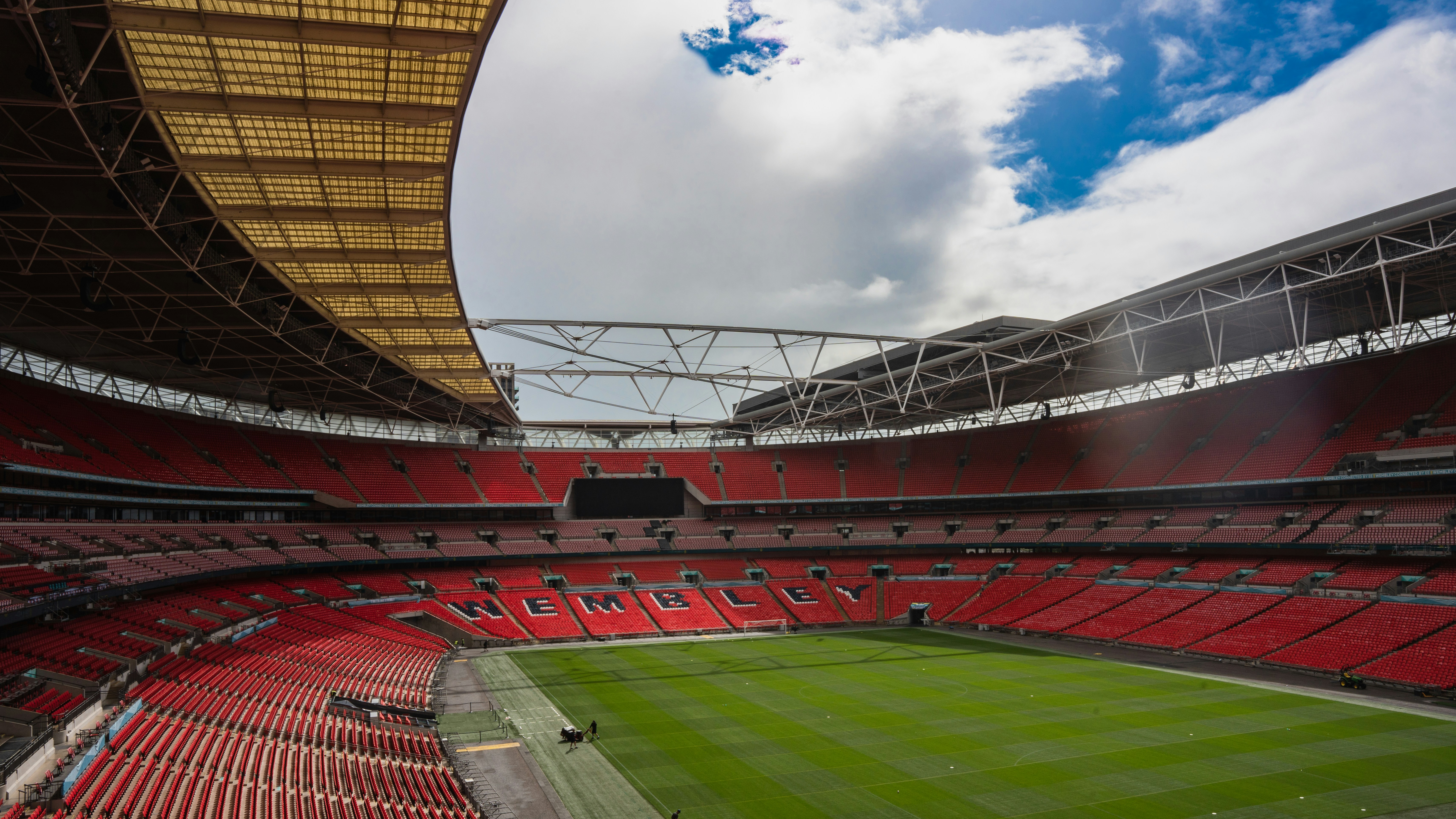 Stadium during match